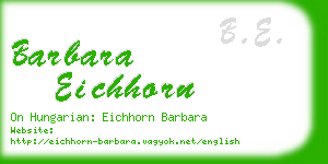 barbara eichhorn business card